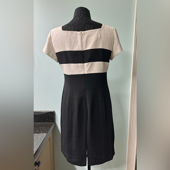 Jones New York Size 10P Black and White Dress - Picture 3 of 4